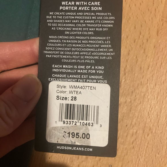 Hudson Nico super skinny jeans in w tea size 28 - Picture 5 of 7